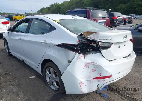 2016 Hyundai Elantra Value Edition из США, поврежденный, VIN 5NPDH4AE0GH777318